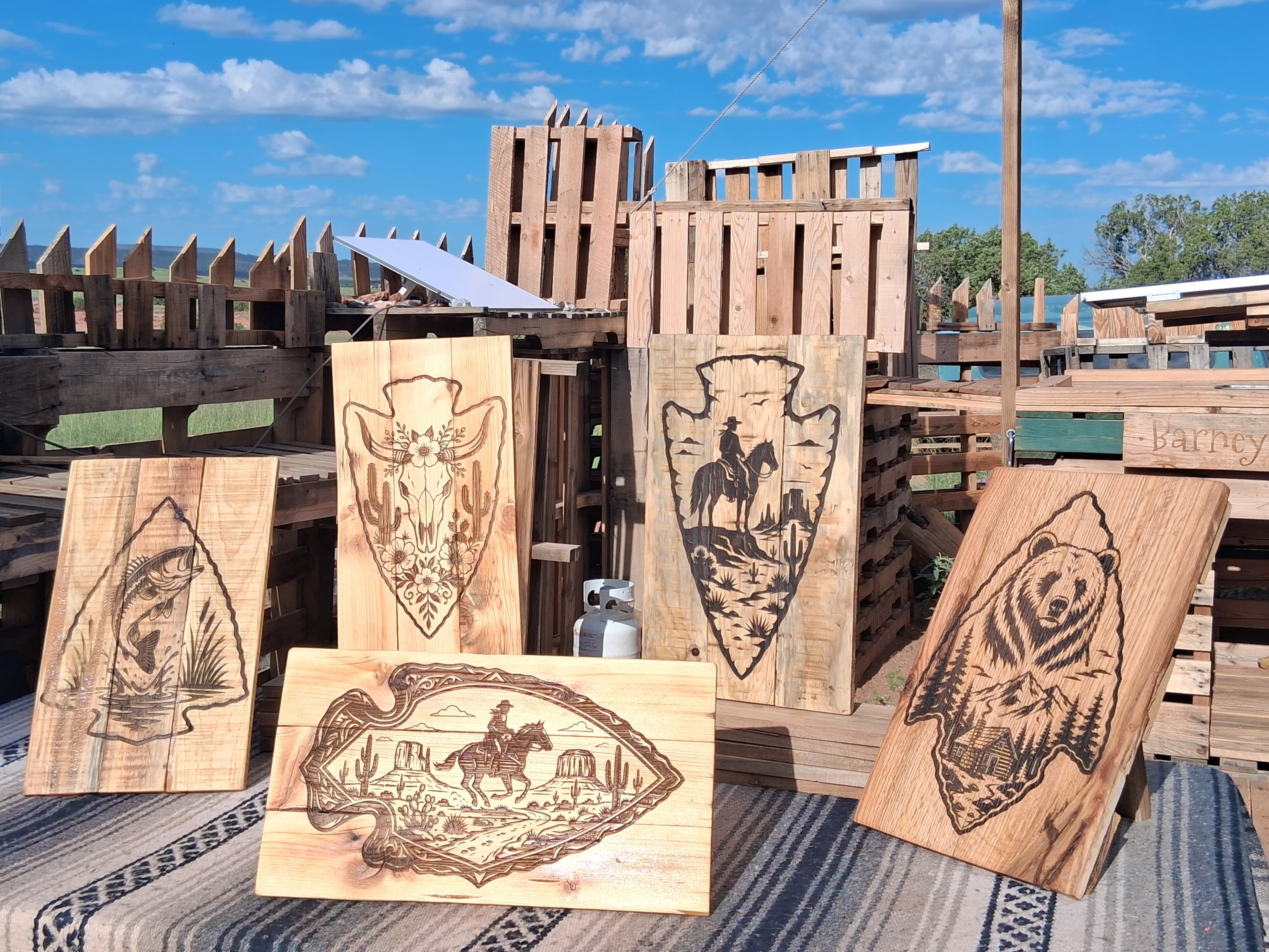 Western Engraved Sign Collection
